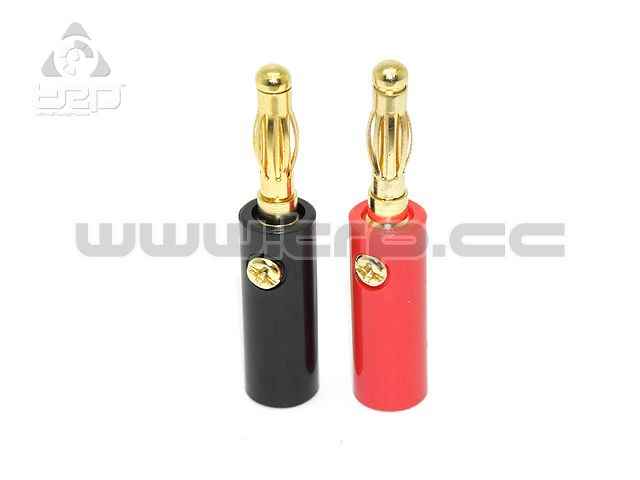 Battery connector Red and Black Gold