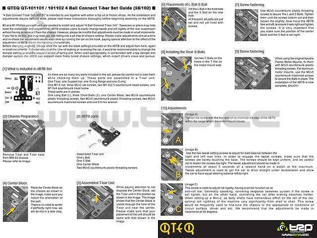 QteQ T plate for MiniZ MR03 102mm - imagen 2