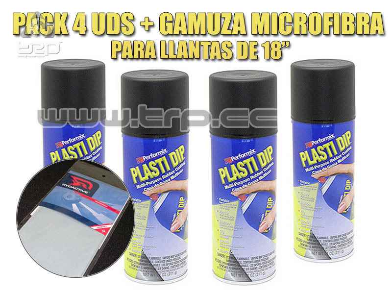 Plastidip 4 Sprays Matte Black + Microfi (Special for 18