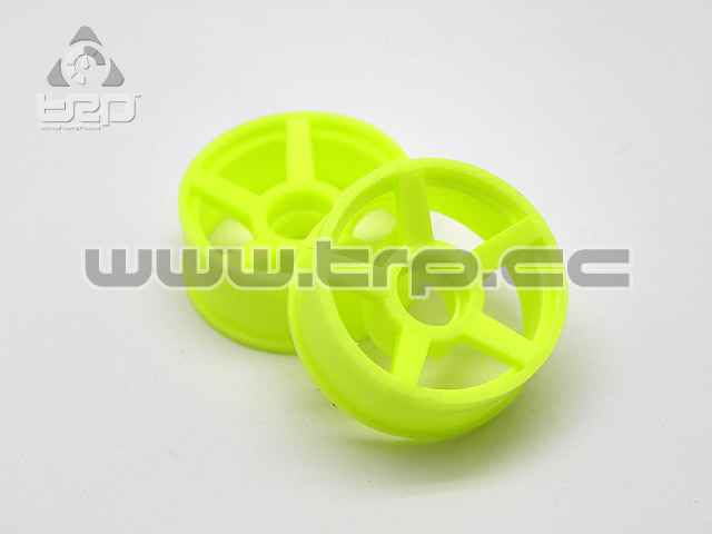 PN Racing MiniZ 2wd (F+2) 5 Spoke Fluorescent Yellow Wheel