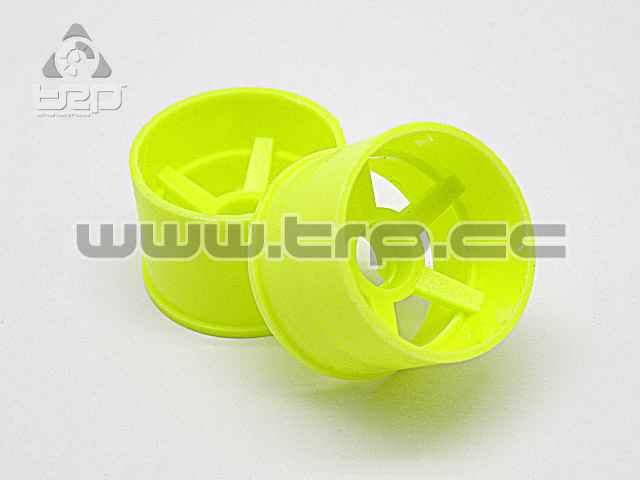 PN Racing MiniZ 2wd Rim (R 14mm) 5 Rays Fluorescent Yellow