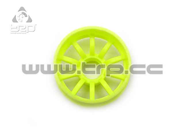PN Racing MiniZ 2wd Wheel (R 14mm) 10 Spokes Fluorescent Yellow - imagen 2