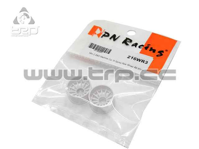 PN Racing MiniZ 2wd (R+3) 16 Rays White Rim - imagen 1