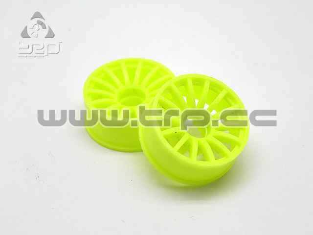 PN Racing MiniZ 2wd (F+0) 16 Spoke Fluorescent Yellow Wheel