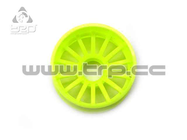 PN Racing MiniZ 2wd Rim (R 14mm) 16 Rays Fluor Yellow - imagen 2
