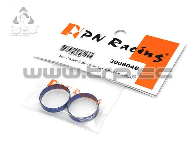 PN Racing Rear Wheel Outer Ring in Blue Aluminum - imagen 1