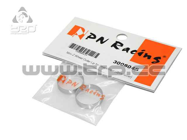 PN Racing Rear Wheel Outer Ring in Silver Aluminum - imagen 1