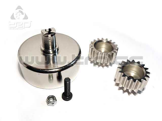 Steel pinions 16T and 18T with Clutch Bell