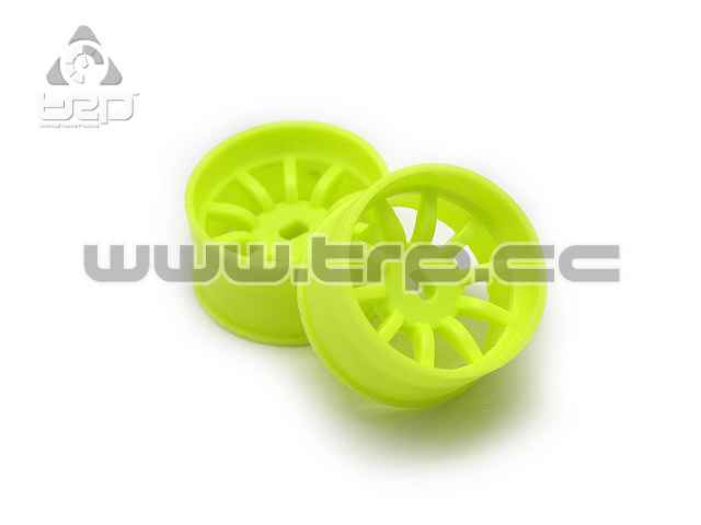 PN Racing MiniZ AWD (R+0) 10 Spoke Fluorescent Yellow Wheels