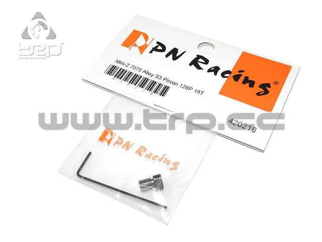 Aluminum Pinion for MiniZ Pitch 126 18T - imagen 1