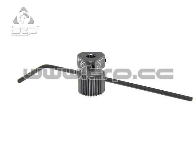 Aluminum Pinion for MiniZ Pitch 126 28T