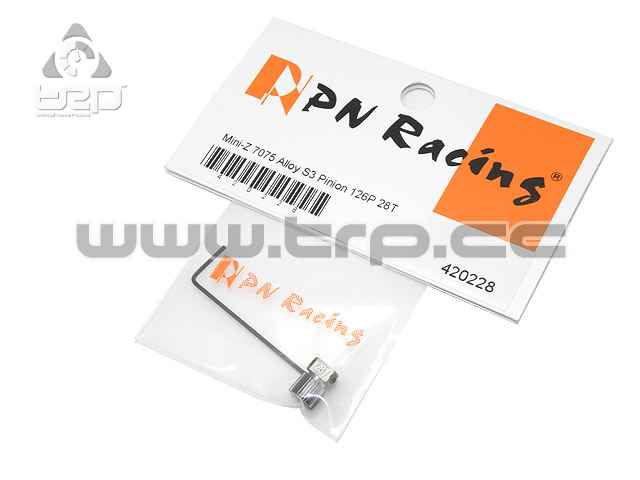 Aluminum Pinion for MiniZ Pitch 126 28T - imagen 1