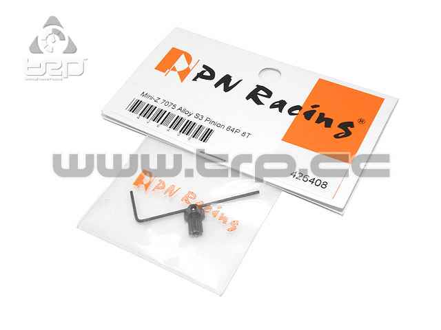 Aluminum Motor Pinion Pitch 64 8T - imagen 1
