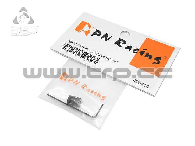 Aluminum Motor Pinion Pitch 64 14T for Mini-Z - imagen 1