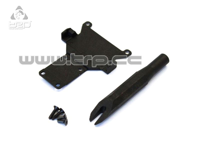 Kyosho MIniZ Buggy Protector inferior delantero y llave para rótulas.