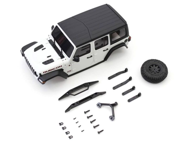 Kyosho Mini-Z 4x4 Series Carrocería Jeep Wrangler Rubicon blanca