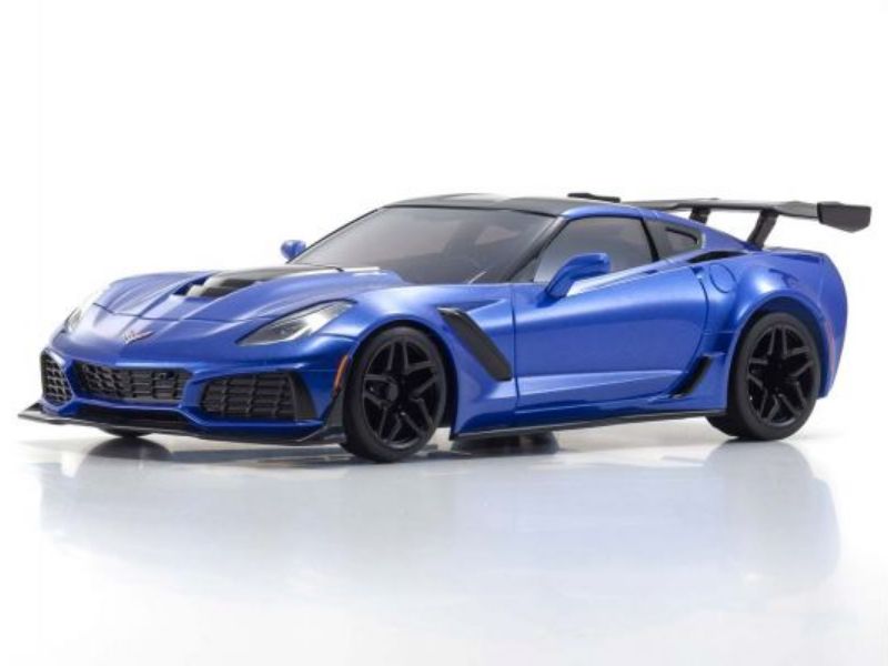 ASC Mini-Z Body Chevrolet Corvette ZR1 Elkhart Lake Blue (W-MM)