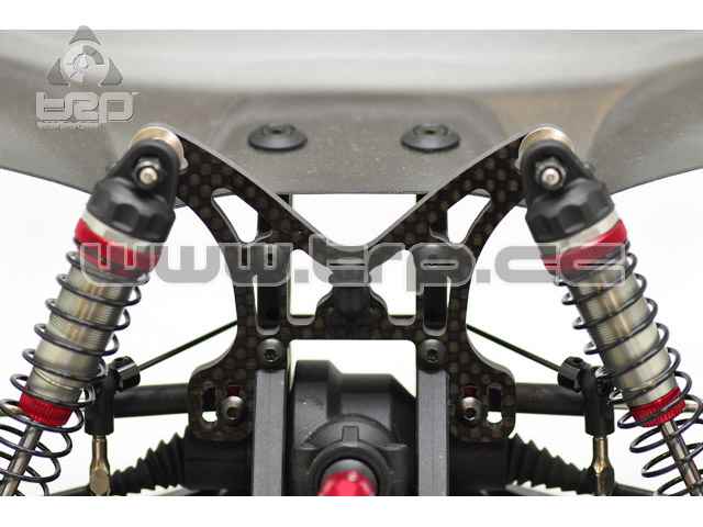 Tresrey SHOCK TOWER CARBON FIBRE TYPE-TY2 (REAR/DEX410/4mm) - imagen 4