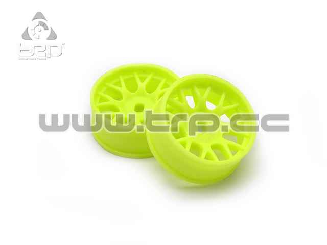 PN Racing MiniZ AWD (F+3) Wheels BBS Design Fluorescent Yellow