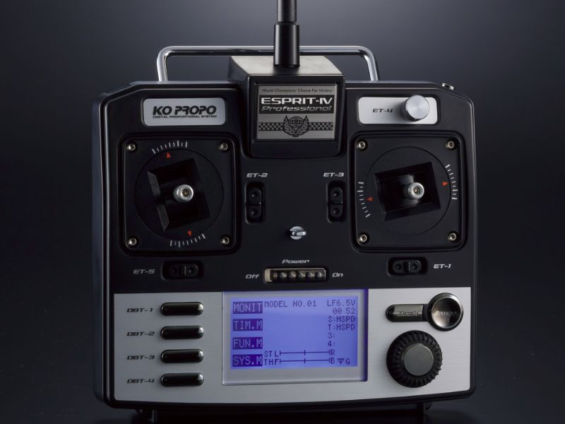 KO Propo Emisora ESPRIT4 w/KR-415FHD Antena corta