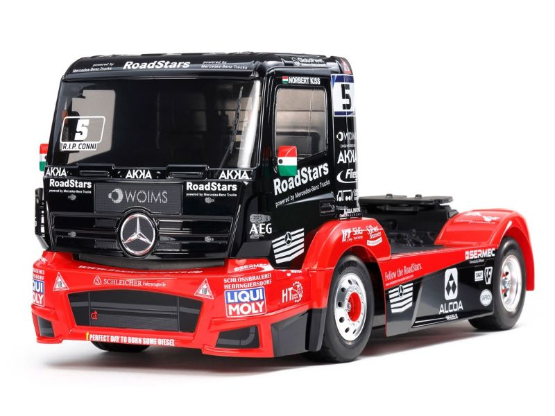 TAMIYA Camión MERCEDES-BENZ ACTROS MP4 MB MOTORSPORT TT-01 TYPE-E 4X4
