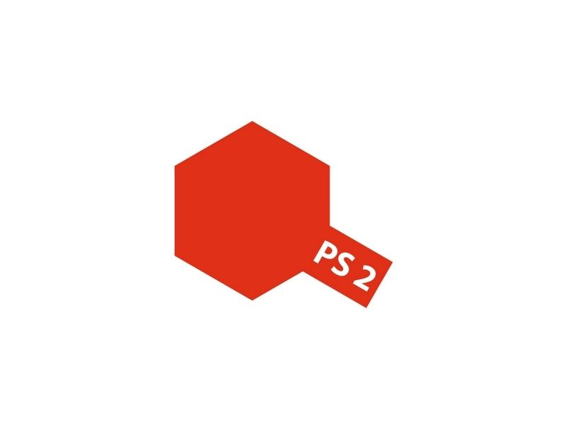 Tamiya PS-2 Paint for Polycarbonate in Red - imagen 1