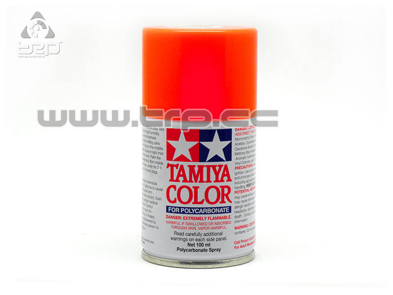 Pintura Tamiya PS-20 para policarbonato Rojo Fluor