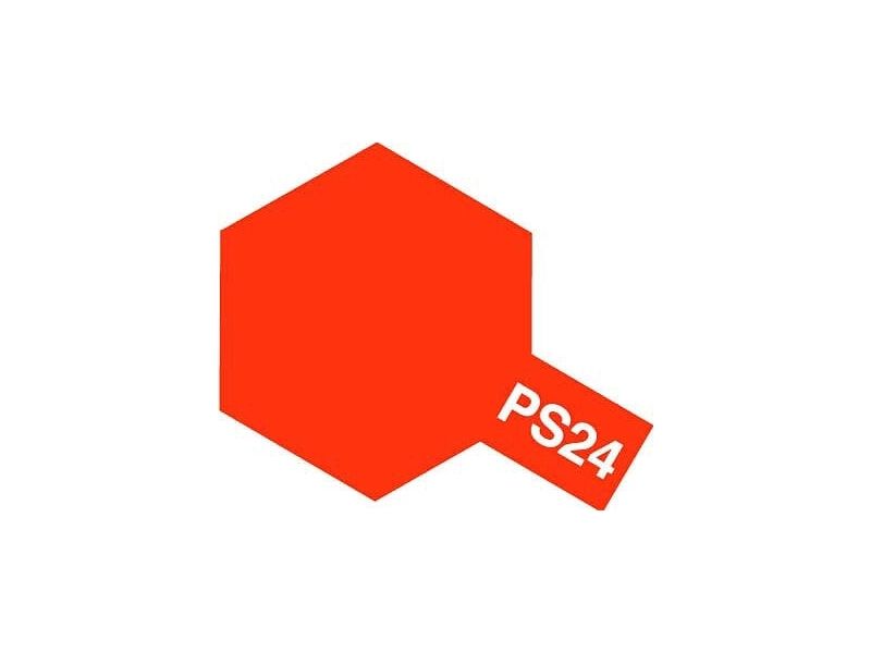 Tamiya PS-24 Paint for Polycarbonate in Fluorescent Orange - imagen 1