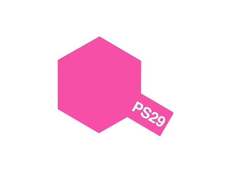 Tamiya PS-29 Paint for Polycarbonate in Fluorescent Pink - imagen 1