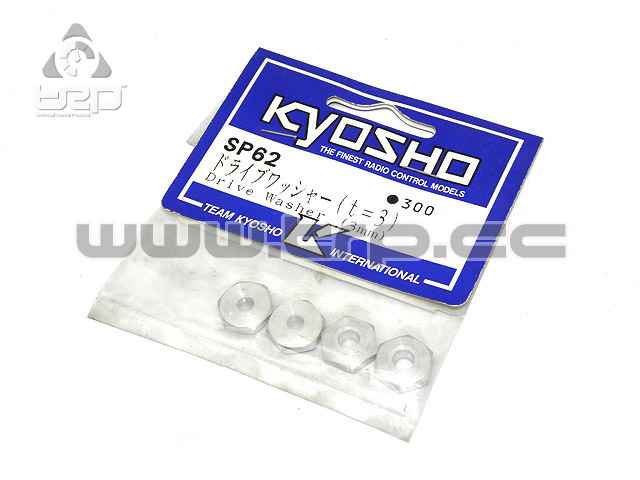 Kyosho Spider Narrow Hexagon Wheels (3mm Axle, 12mm Hexagon) - imagen 1