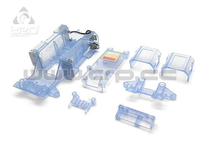 Kyosho MiniZ MR01 Skeleton Chasis Set Clear Blue