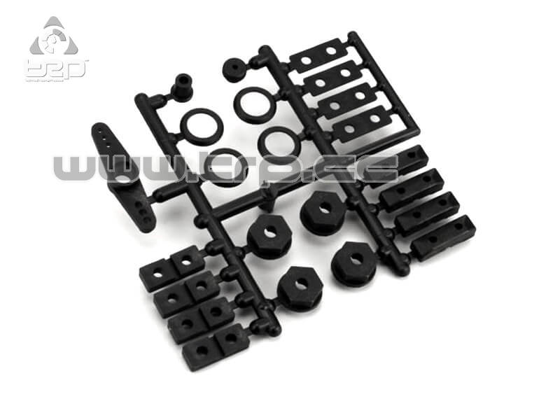 Kyosho V-One y FW5T Hexagonos y espaciadores
