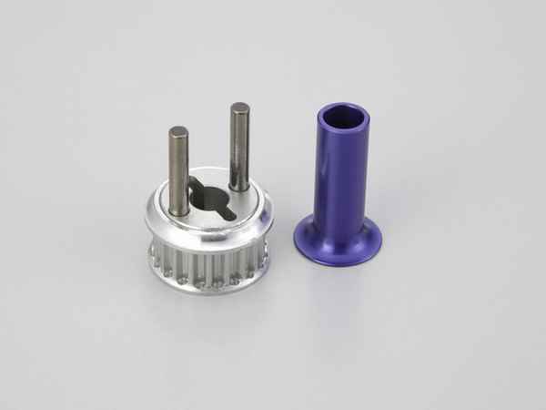 Kyosho V-One-RR Aluminum Drive Pulley & Double Disk Hold.