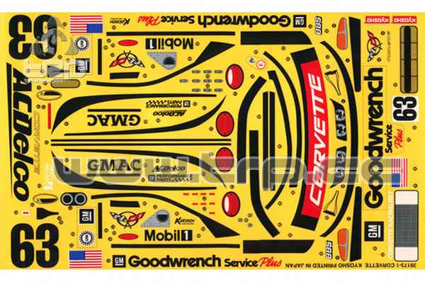 Kyosho Pure Ten Chevrolet Corvette C5-R Adhesives