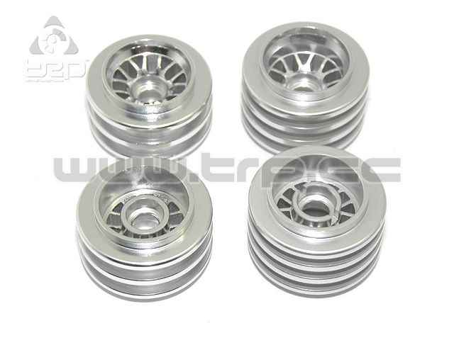 Kyosho MiniZ F1 Aluminum Wheel Set BBS Silver - imagen 2