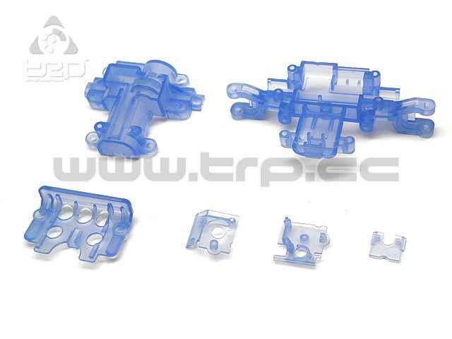 Kyosho MiniZ Monster Skeleton Servo Case Set Clear Blue
