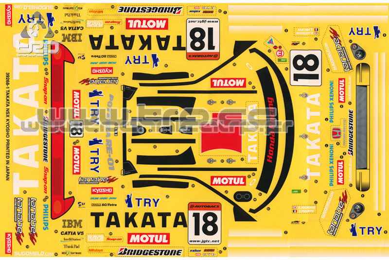 Kyosho Pure Ten Takata NSX Adhesives