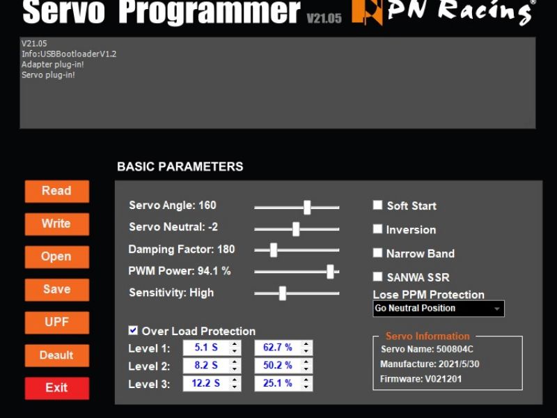 PN Racing USB Programming Card for Micro servo V4 board - imagen 1