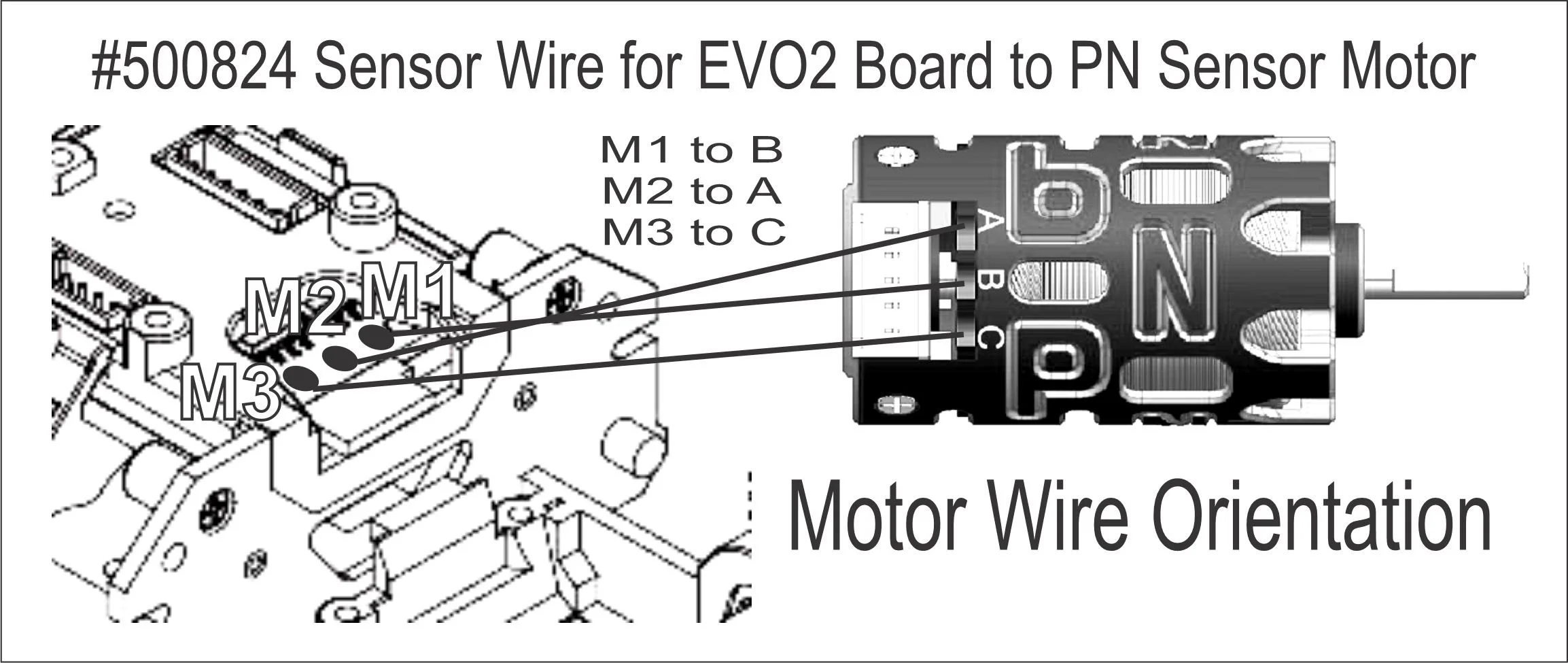 PN Racing motor sensor cable converter for Mini-Z EVO2 - imagen 2