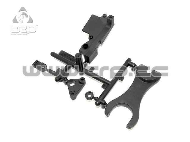 Team Durango DNX408v2 base del transponder y tirante del acelera