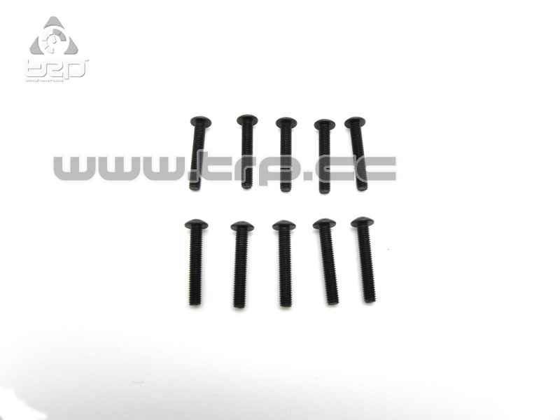 Team Durango  BUTTON HEAD HEX SCREW M3x18mm (10pcs)