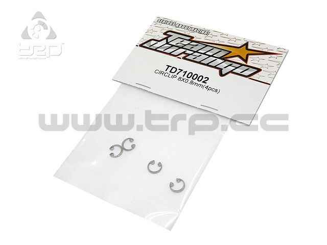 Team Durango Circlip 8x0.8mm (4pcs) - imagen 1