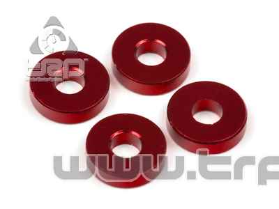 Team Durango Aluminim Spacer 8x3x2mm (4u) Red