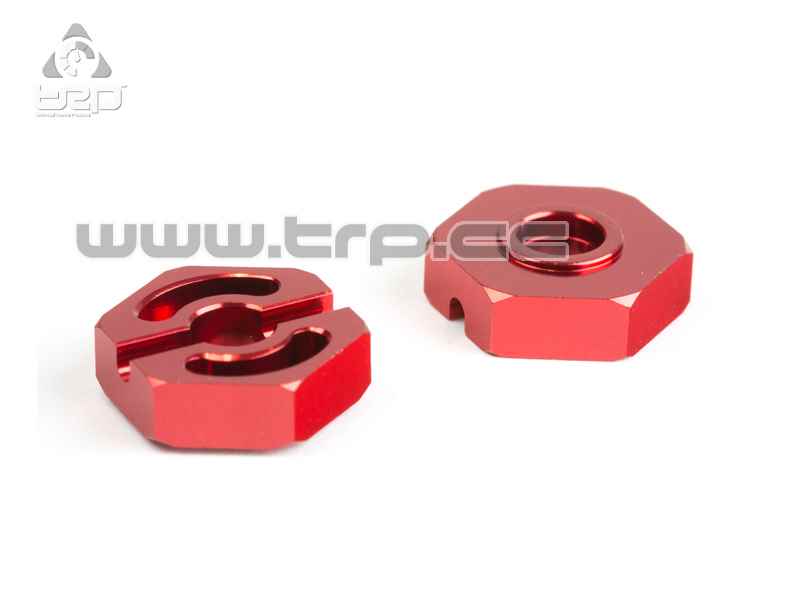 Team Durango - ALLOY WHEEL HEX (14mm)(2pcs)(RED)