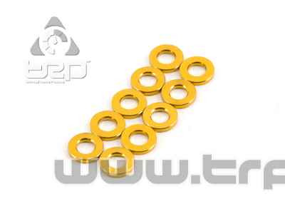 Team Durango ALUMINIUM SPACER 6x3x1MM (GOLD, 10pcs)