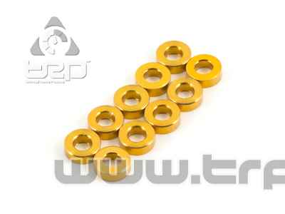 Team Durango ALUMINIUM SPACER 6x3x2MM (GOLD, 10pcs)