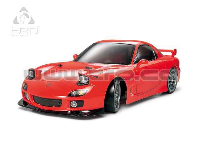Tamiya TT01D Chasis Drift Spec Mazda RX-7 with lights kit