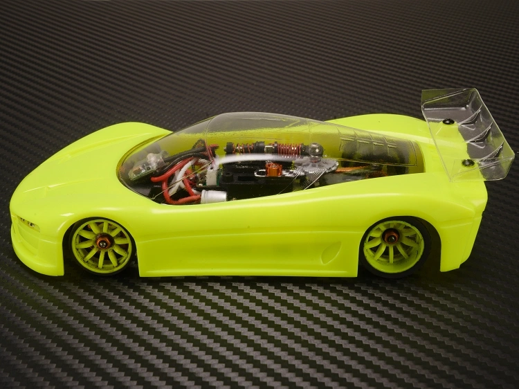 Body PN Racing Mini-Z Concept C9 ABS Fluor Yellow - imagen 4