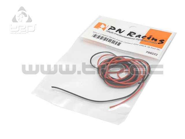22AWG Red and Black Silicone Wire for Radio Control - imagen 1
