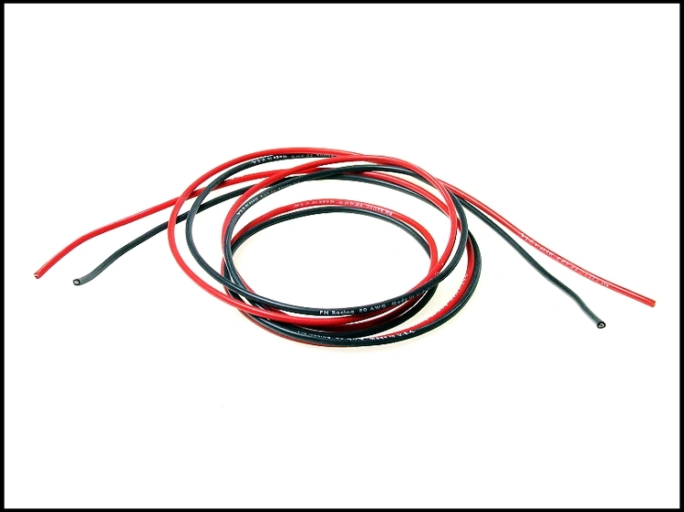 PN Racing 20AWG Silicone Cable, Black and Red (2m)